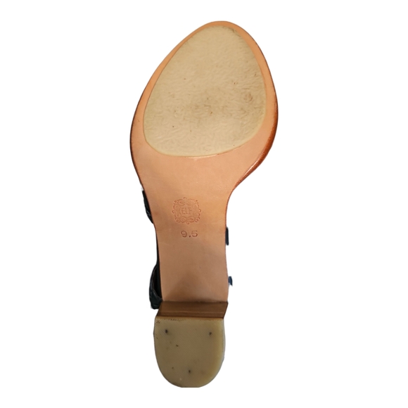 ELF ‘Spirit Walker’ Leather Booties, Black With Brown Soles, Size 9.5US - Picture 5 of 11